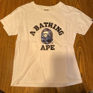 bape blue camo tee